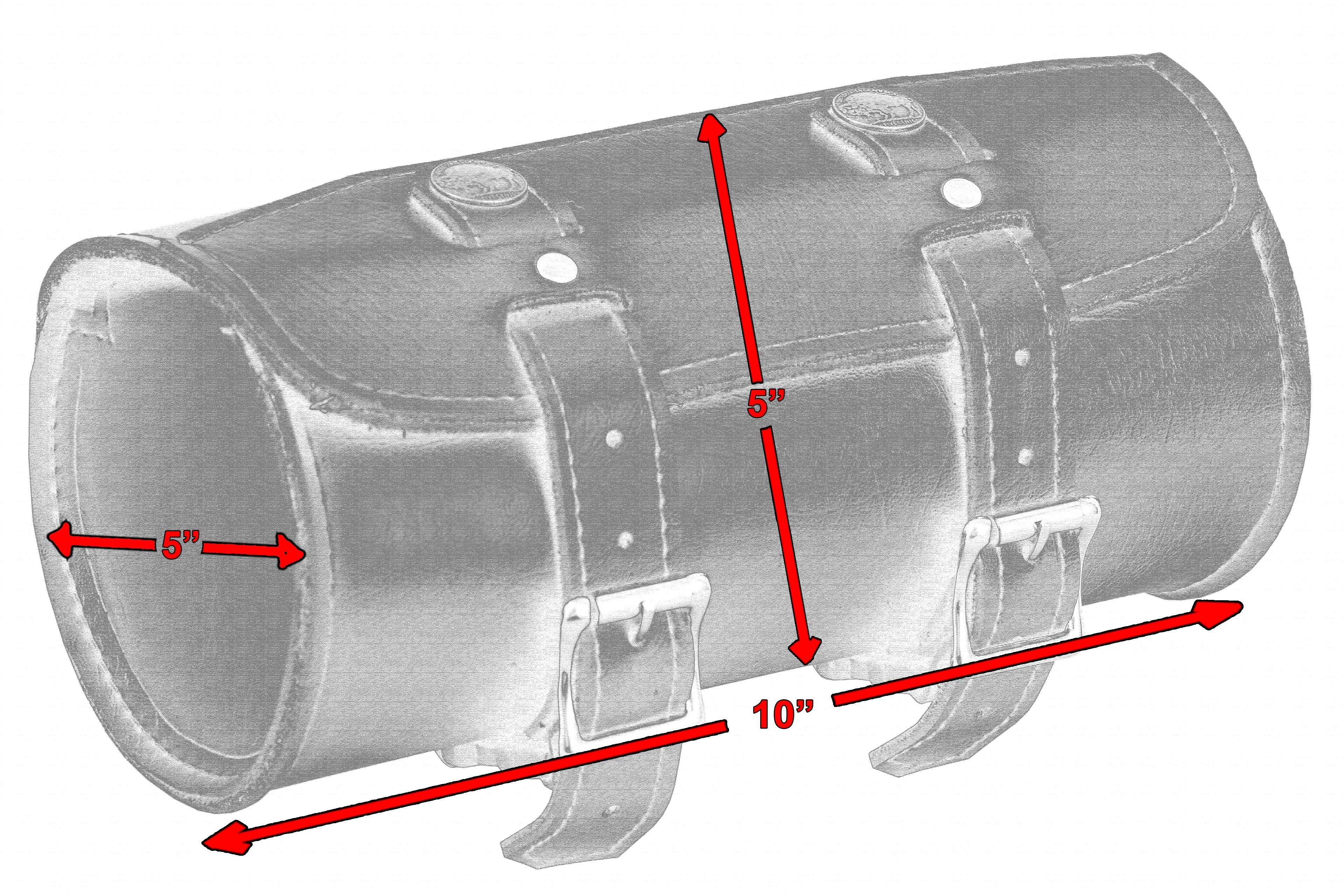 DS Premium Small Leather Round Tool Bag
